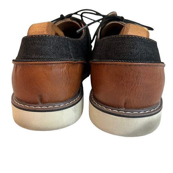 Madden M-Dynamo Black Denim/Leather Oxford Lace Up Derby Shoes Size 12 WM910287 main image 11